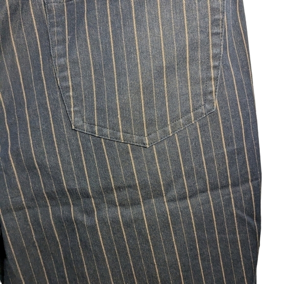 Baby Phat Women's Juniors 13 Capri Dark Grey w Gold Stripes & Embellishments - Picture 8 of 9